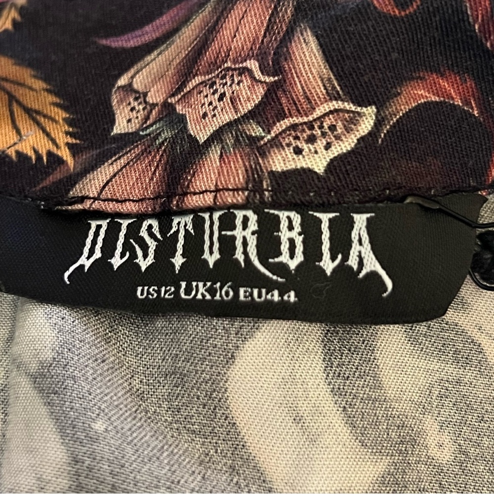 Disturbia Foxglove Button Detail Midi Dress NWT US 12 - Picture 10 of 12